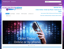 Tablet Screenshot of karaokenow.com